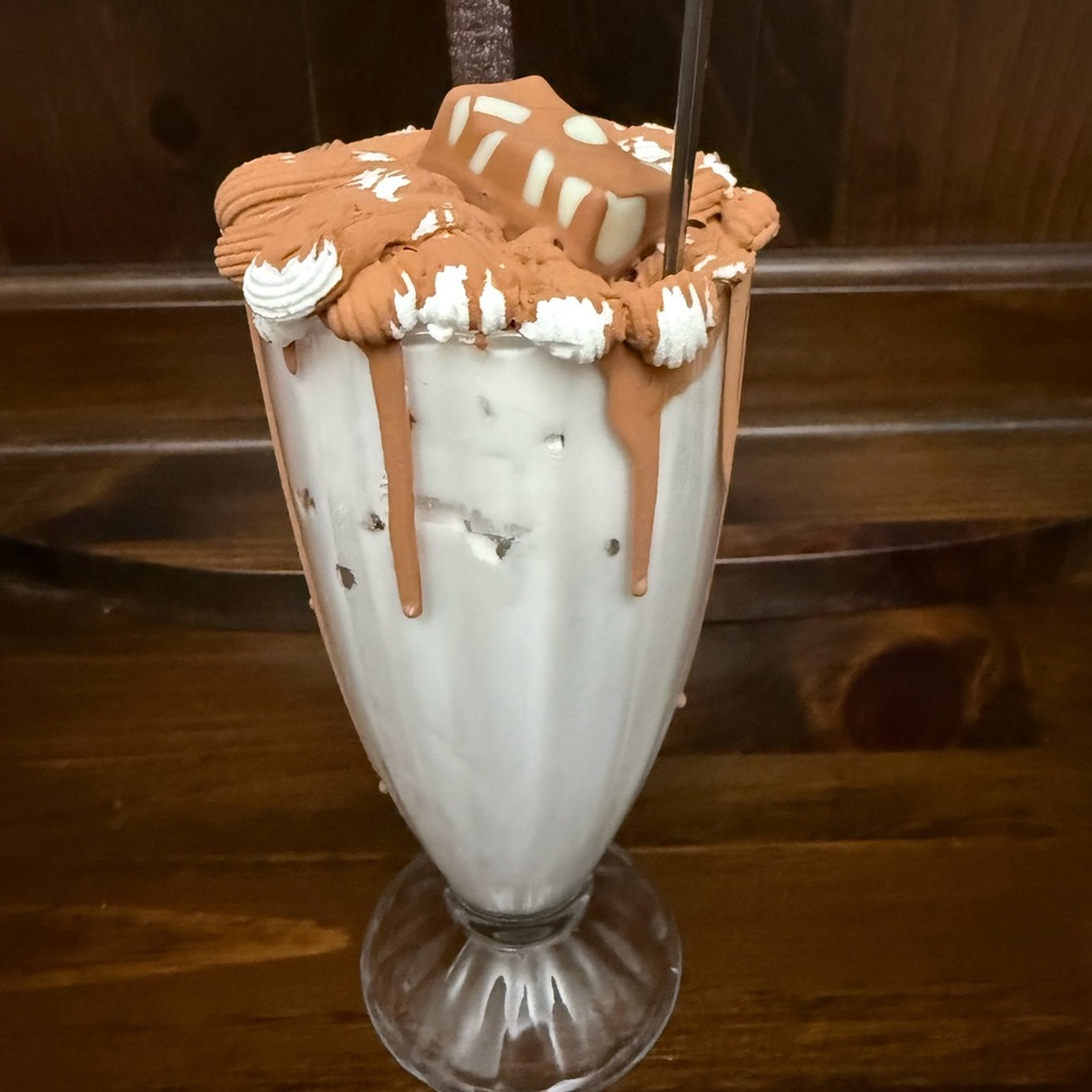 Fake Carmel  and Cream Milkshake